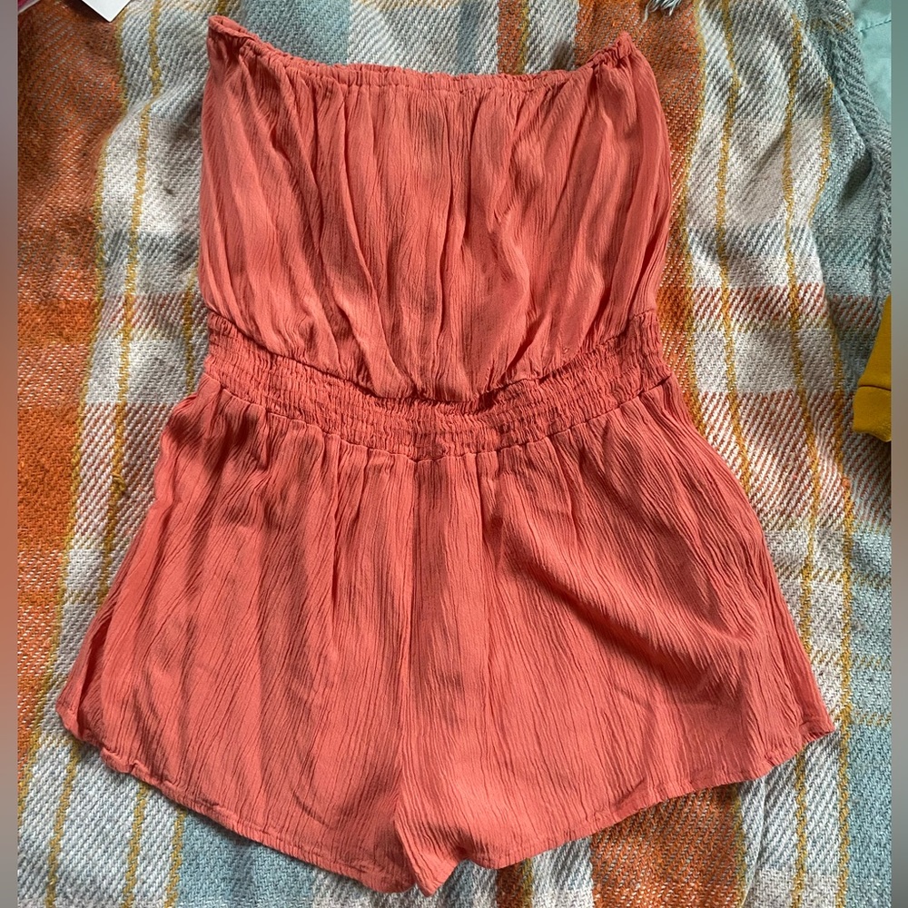 Xl forever 21 coral romper